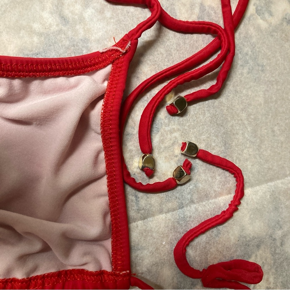 VENUS String Red Bikini Set - Picture 9 of 9